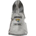 Littlearth NFL Dog & Cat Hooded Crewneck Sweater, Jacksonville Jaguars, X-Small