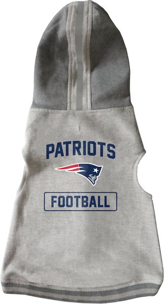 Littlearth NFL Dog & Cat Hooded Crewneck Sweater, New England Patriots, X-Large slide 1 of 1