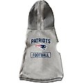 Littlearth NFL Dog & Cat Hooded Crewneck Sweater, New England Patriots, Medium
