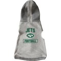 Littlearth NFL Dog & Cat Hooded Crewneck Sweater, New York Jets, X-Small