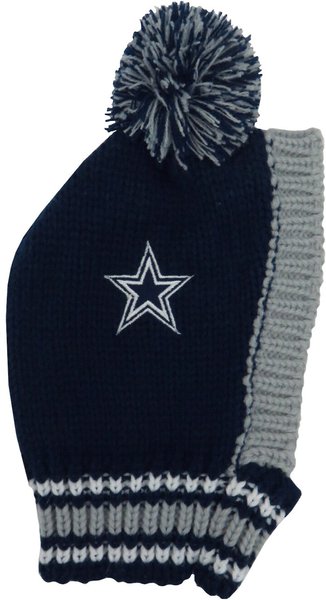 Littlearth NFL Dog & Cat Knit Hat, Dallas Cowboys, Medium slide 1 of 2