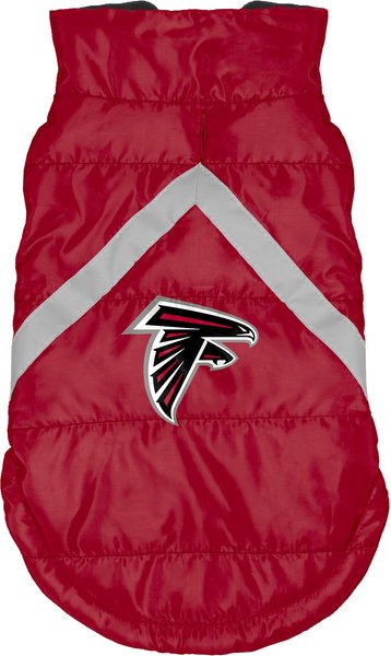 Littlearth NFL Dog & Cat Puffer Vest, Atlanta Falcons, Medium slide 1 of 4