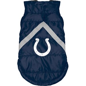 Littlearth NFL Dog & Cat Puffer Vest, Indianapolis Colts, X-Small