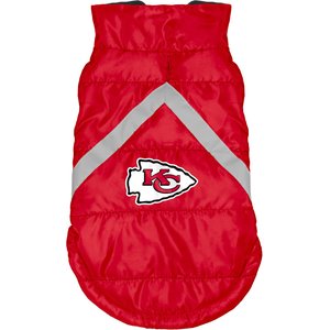 Littlearth NFL Dog & Cat Puffer Vest, Kansas City Chiefs, X-Small