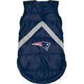 Littlearth NFL Dog & Cat Puffer Vest, New England Patriots, Teacup