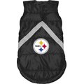 Littlearth NFL Dog & Cat Puffer Vest, Pittsburgh Steelers, Teacup