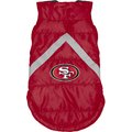 Littlearth NFL Dog & Cat Puffer Vest, San Francisco 49ers, X-Large