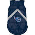 Littlearth NFL Dog & Cat Puffer Vest, Tennessee Titans, X-Small