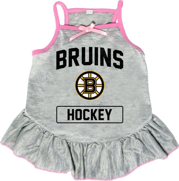 Littlearth NHL Dog & Cat Dress, Boston Bruins, Small slide 1 of 1