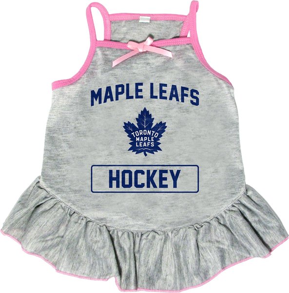 Littlearth NHL Dog & Cat Dress, Toronto Maple Leafs, Medium slide 1 of 1