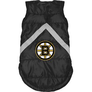 Littlearth NHL Dog & Cat Puffer Vest, Boston Bruins, X-Small
