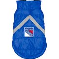Littlearth NHL Dog & Cat Puffer Vest, New York Rangers, Small