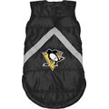 Littlearth NHL Dog & Cat Puffer Vest, Pittsburgh Penguins, X-Small