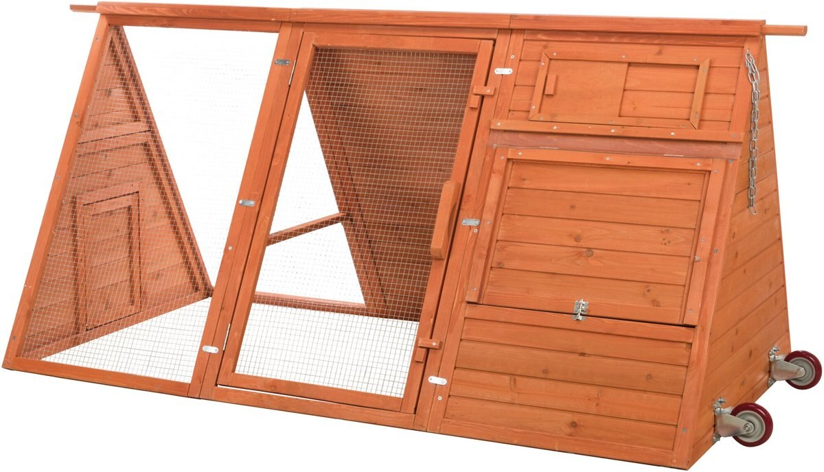 TRIXIE Mobile AFrame Chicken Coop & Run