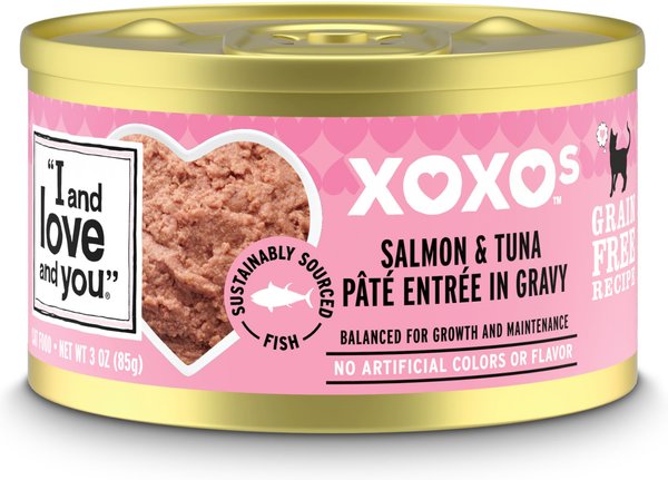 I AND LOVE AND YOU XOXO Salmon Tuna Pate Grain Free Canned Cat