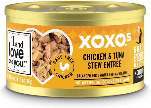 I AND LOVE AND YOU XOXO Chicken Tuna Grain Free Stew Canned Cat