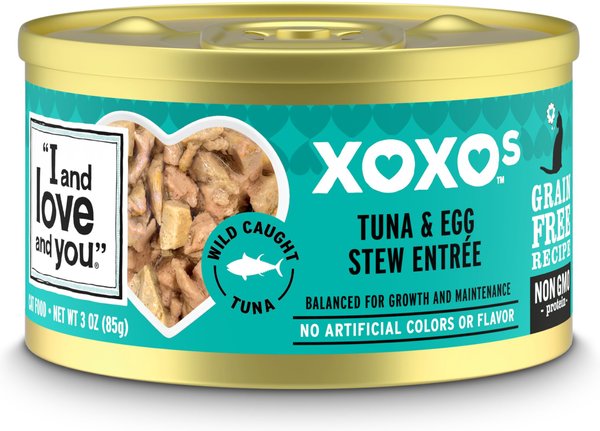 I AND LOVE AND YOU XOXO Tuna Egg Stew Grain Free Canned Cat Food