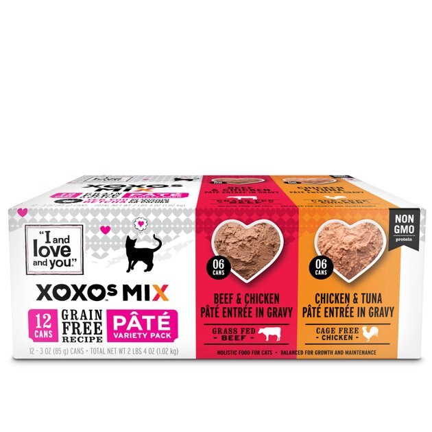 I AND LOVE AND YOU XOXO Chicken & Beef Pate GrainFree Variety Pack