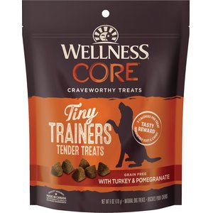 Wellness CORE Tiny Trainers Tender Turkey & Pomegranate Dog Treats, 6-oz bag