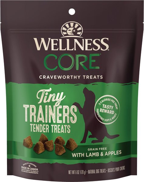 Wellness CORE Tiny Trainers Tender Lamb & Apples Dog Treats, 6-oz bag slide 1 of 9