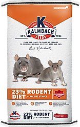 Kalmbach Feeds 23% Rodent Diet Cubes Rats & Mice Food, 50-lbs bag