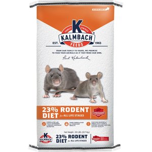 Kalmbach Feeds 23% Rodent Diet Cubes Rats & Mice Food, 50-lbs bag