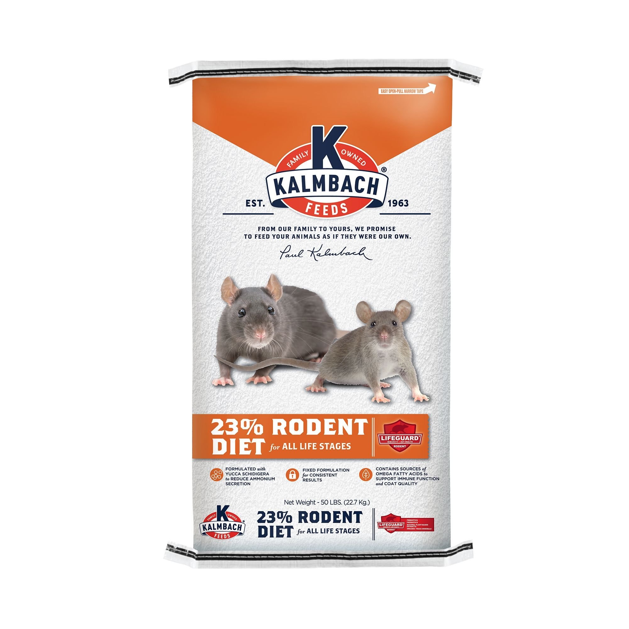 KALMBACH FEEDS 23 Rodent Diet Cubes Rats & Mice Food, 50lbs bag