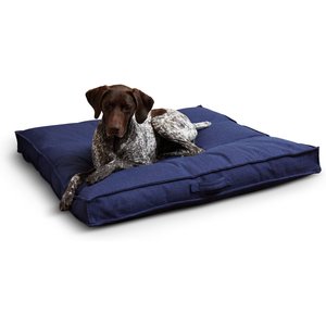 Happy Hounds Milo Square Tufted Pillow Dog Bed, Cobalt, Large