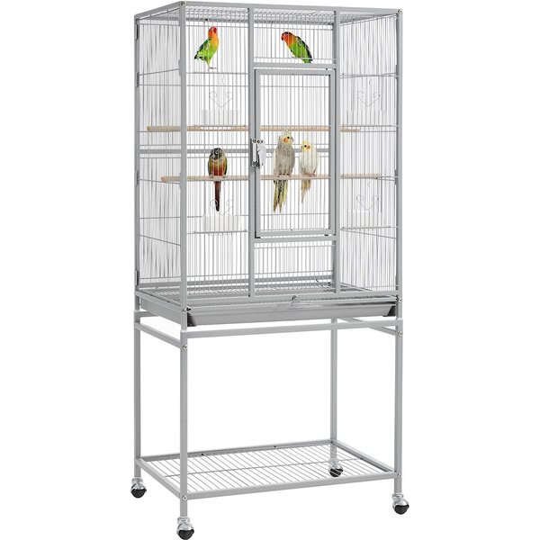 YAHEETECH 18-in Wide Stackable Divided Breeder Cage, White - Chewy.com