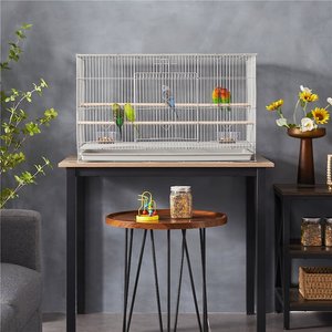 Yaheetech Flight Extra Space with Slide-out Tray Bird Cage, Almond