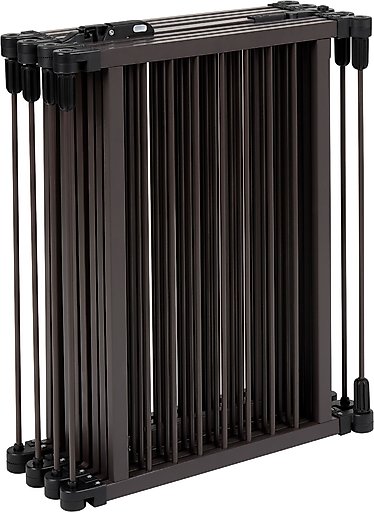 Frisco Wood and Metal 8-Panel Configurable Gate and Playpen, Espresso