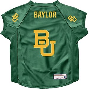 Littlearth NCAA Stretch Dog & Cat Jersey, Baylor Bears, Big