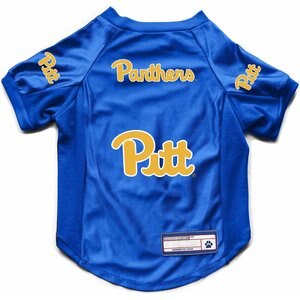 Littlearth NCAA Stretch Dog & Cat Jersey, Pittsburgh Panthers, X-Small