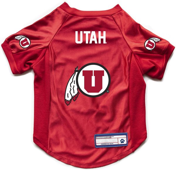 Littlearth NCAA Stretch Dog & Cat Jersey, Utah Utes, Small slide 1 of 6