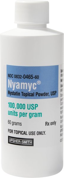 Nystatin Topical Powder, 100,000 units/gm, 60 gm slide 1 of 2