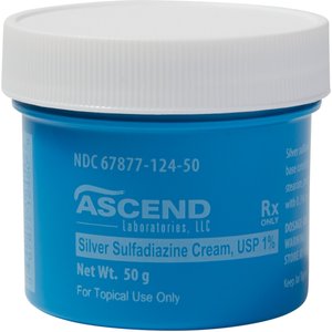 Silver Sulfadiazine Cream, 1%, 50-gm jar