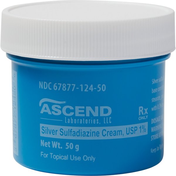 SILVER SULFADIAZINE Cream, 1, 50gm jar