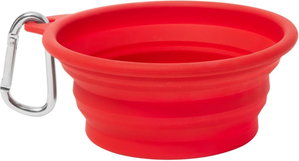 Frisco Silicone Pet Travel Bowl, Red, 1.5 Cup slide 1 of 7