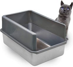 iPrimio Stainless Steel Cat Litter Box, X-Large
