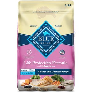 Blue Buffalo Life Protection Formula Small Breed Puppy Chicken & Oatmeal Recipe Dry Dog Food, 5-lb bag