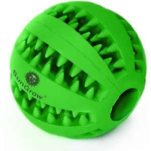 SunGrow Interactive Chew Ball Treat Dispenser Dog & Cat Teething Toy
