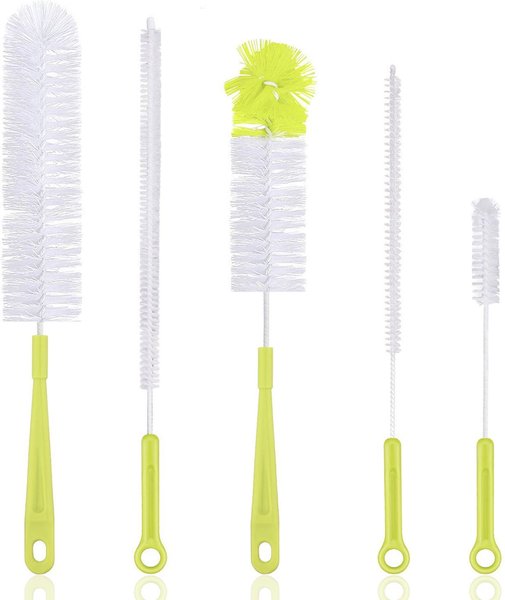 Long Bottle Brush Cleaner Set (3-in-1) and Straw Brushes  Thick and Thin  Brush with Straw Cleaners for Washing Baby Bottle, Water Bottles, Mugs 