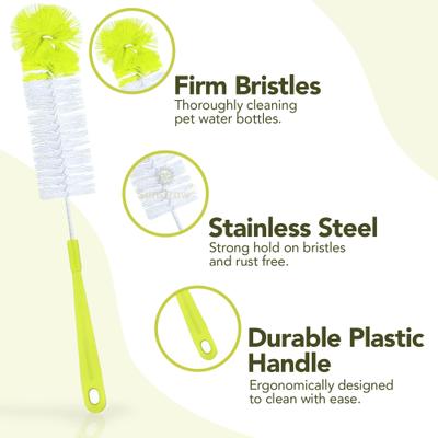 Show full view: SunGrow Long Brush for Bird Fountain, Guinea Pig Bottle, Hummingbird Feeder, Pipe & Straw Cleaning, 5 counts slide 4 of 5