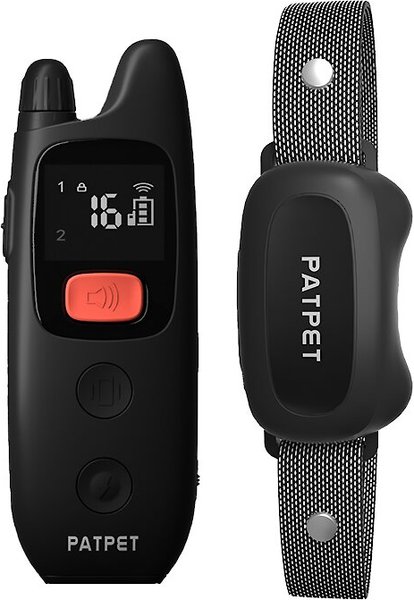 PATPET P682 Lightweight 1000-ft Remote Dog Training Collar, Black, Small slide 1 of 7