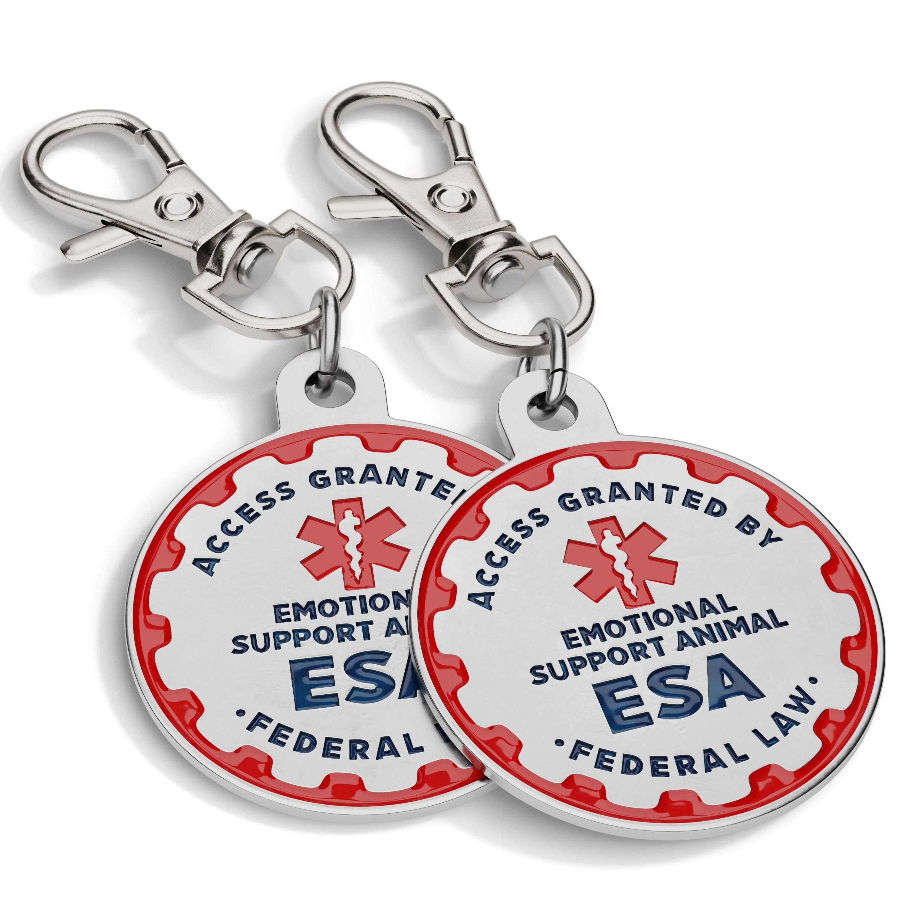 INDUSTRIAL PUPPY Emotional Support Dog Tag, 2 count Customer Questions