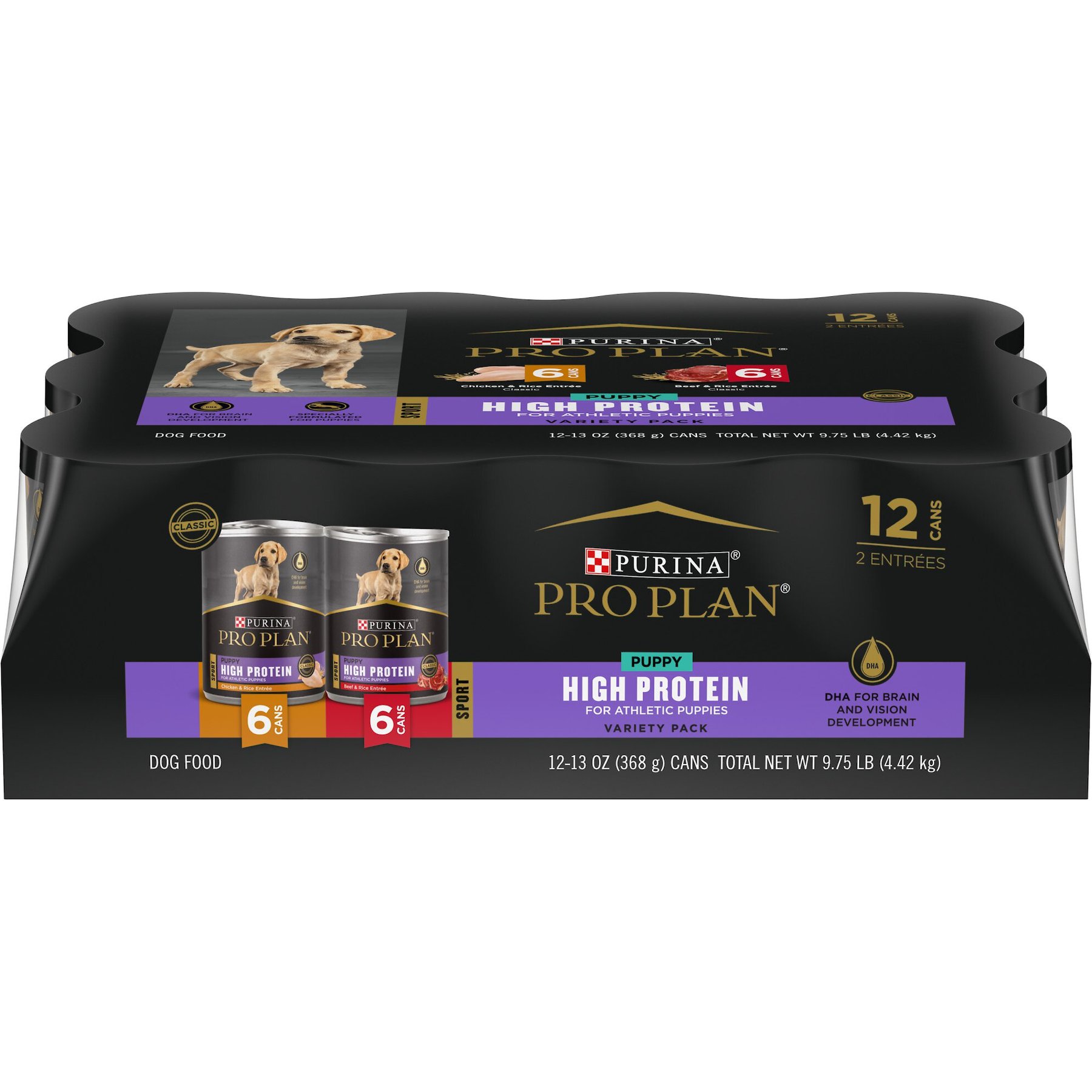 Purina ONE Plus Wet Puppy Food Classic Ground Healthy Puppy Lamb and Long  Grain Rice Entree - (12) 13 oz. Cans