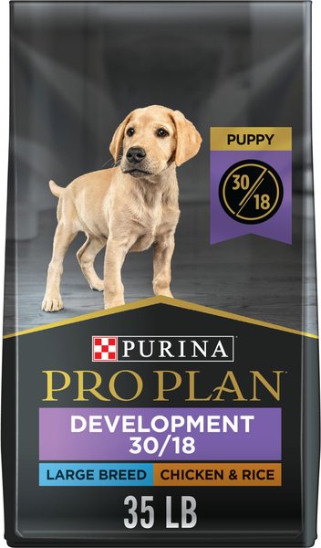Purina Pro Plan Sport Development Large Breed High-Protein 30/18 Chicken & Rice Formula Puppy Food, 35-lb bag slide 1 of 11