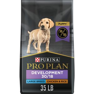 Purina Pro Plan Sport Development Large Breed High-Protein 30/18 Chicken & Rice Formula Puppy Food, 35-lb bag