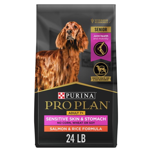 PURINA PRO PLAN Sensitive Skin & Stomach 7+ Salmon & Rice Formula Dry ...