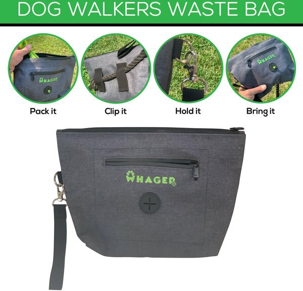 Whager Smell Proof Reusable Dog Poop Bag